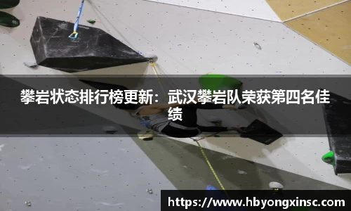 攀岩状态排行榜更新：武汉攀岩队荣获第四名佳绩